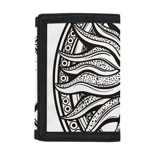 Bohemian Celestial Sun And Moon Print Trifold Wallet