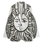 Bohemian Celestial Sun And Moon Print Women's Blazer