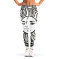 Bohemian Celestial Sun And Moon Print Women's Leggings