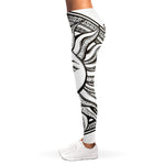 Bohemian Celestial Sun And Moon Print Women's Leggings