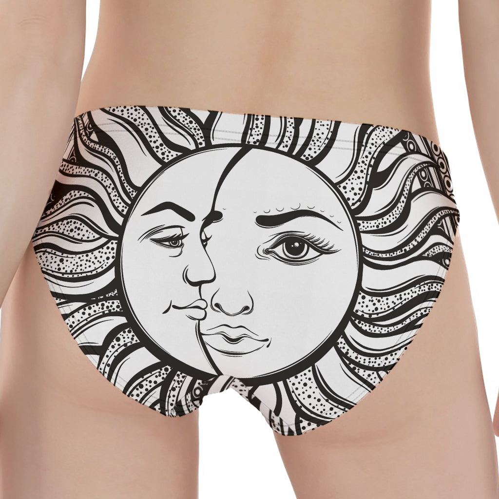 Bohemian Celestial Sun And Moon Print Women's Panties