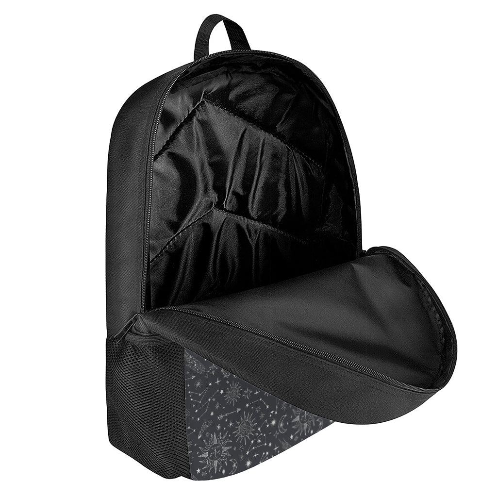 Bohemian Constellation Pattern Print 17 Inch Backpack