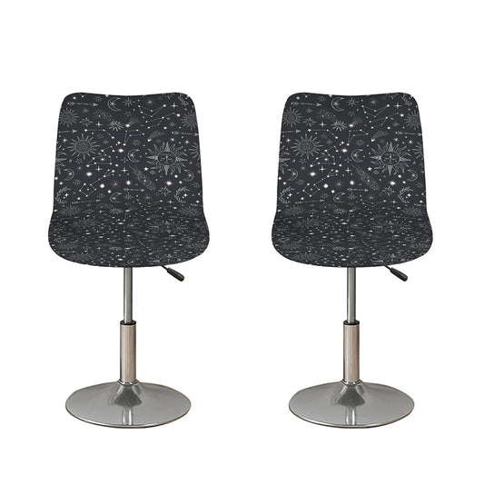 Bohemian Constellation Pattern Print Bar Stool Covers