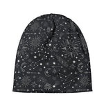Bohemian Constellation Pattern Print Beanie