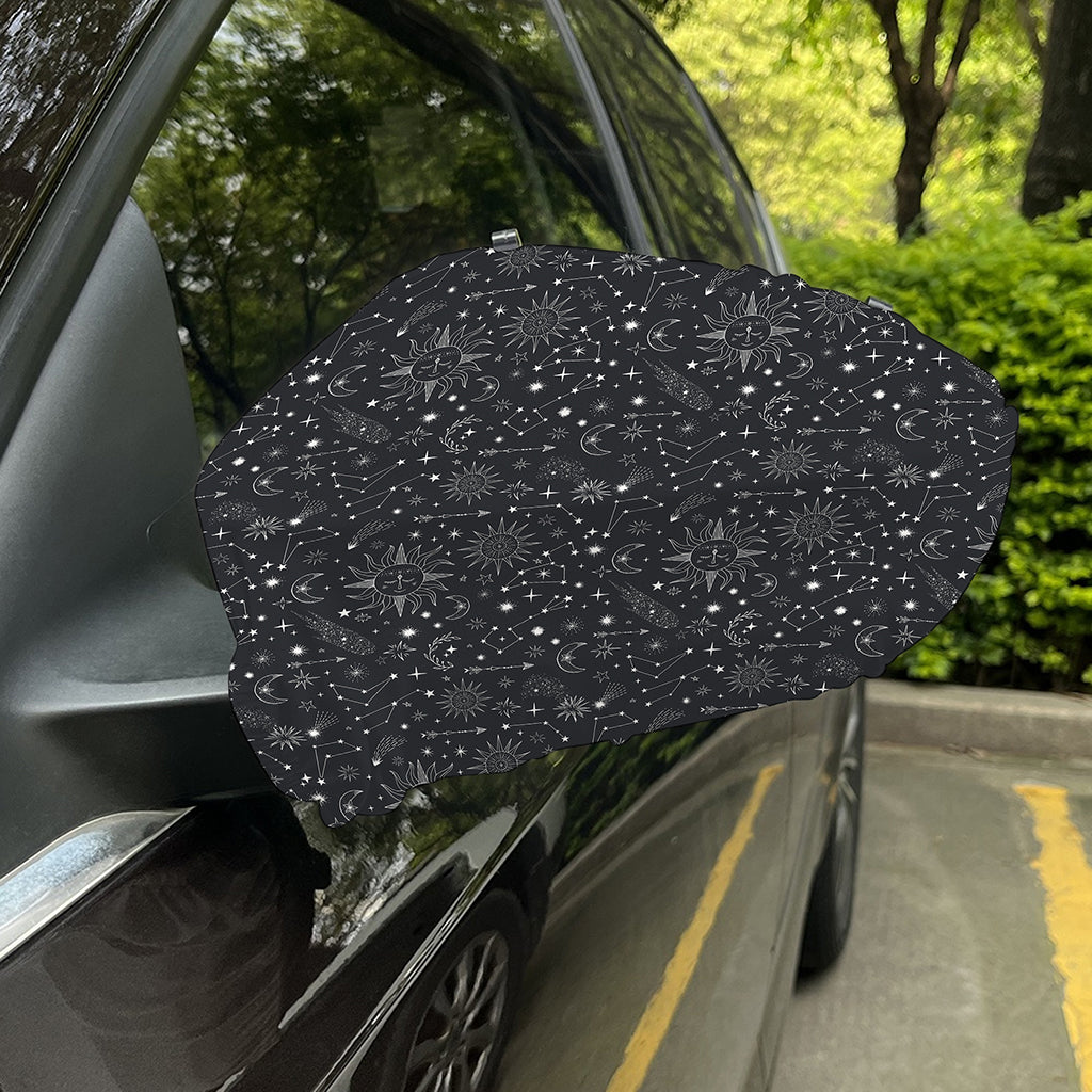 Bohemian Constellation Pattern Print Car Side Mirror Covers