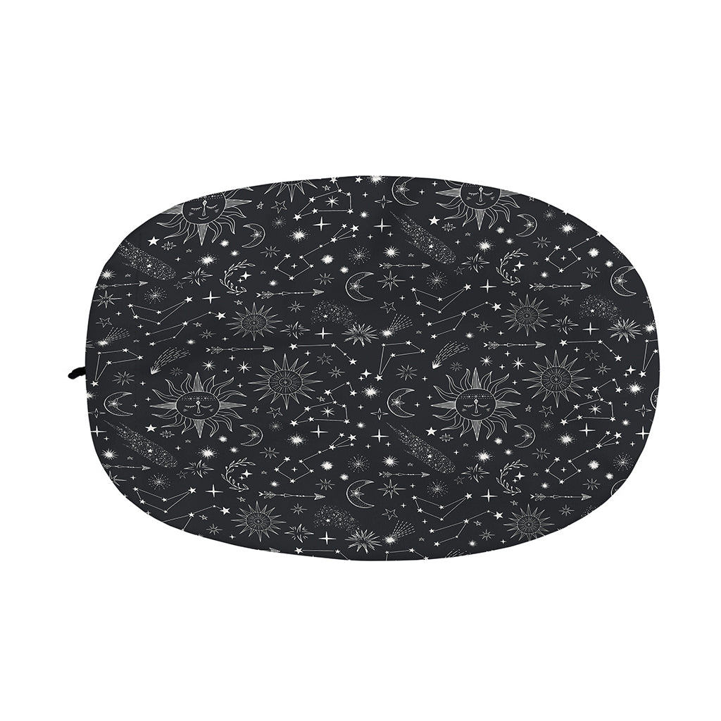 Bohemian Constellation Pattern Print Car Side Mirror Covers