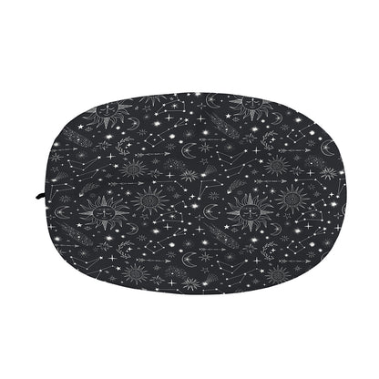 Bohemian Constellation Pattern Print Car Side Mirror Covers