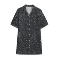 Bohemian Constellation Pattern Print Cotton Hawaiian Shirt