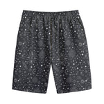 Bohemian Constellation Pattern Print Cotton Shorts