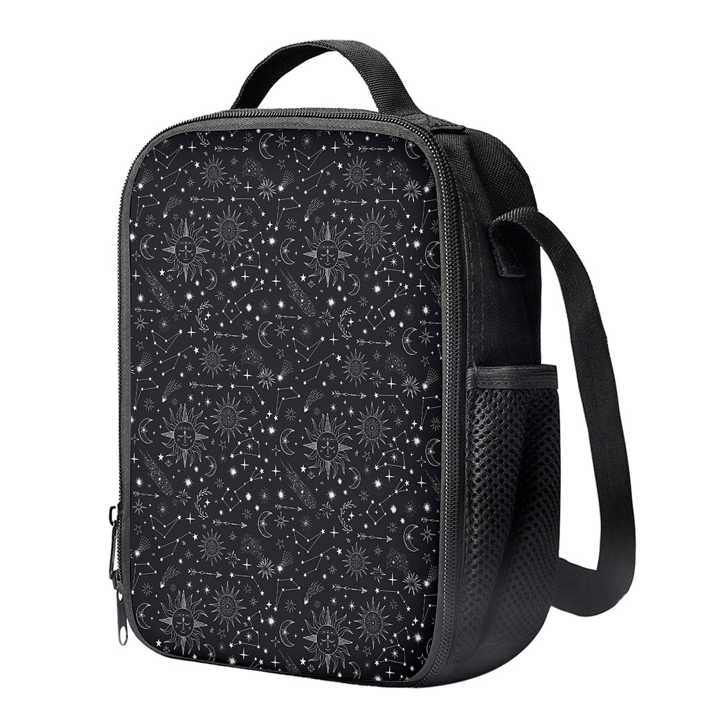 Bohemian Constellation Pattern Print Crossbody Lunch Bag