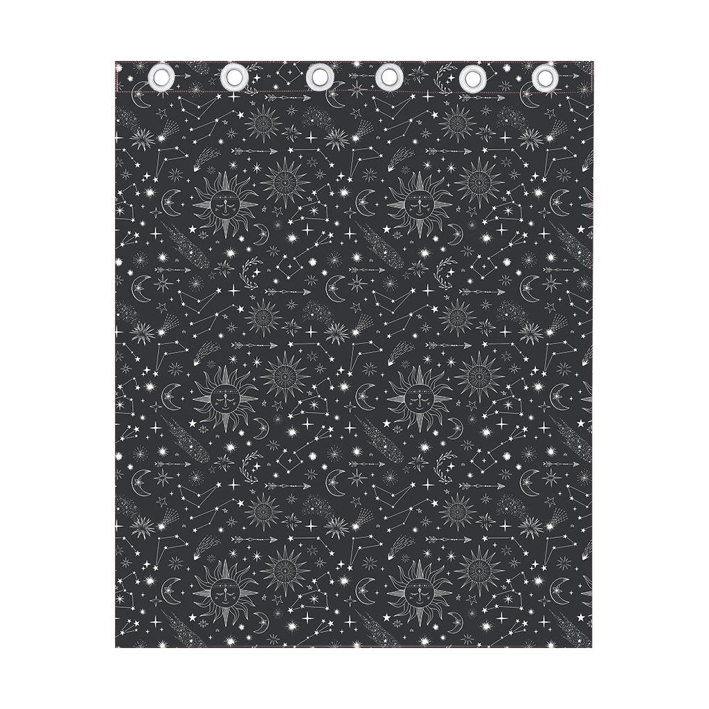 Bohemian Constellation Pattern Print Curtain