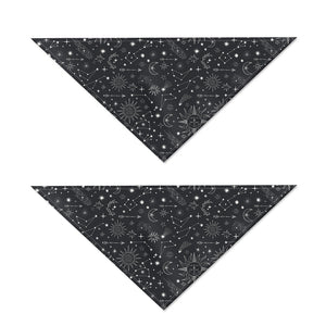 Bohemian Constellation Pattern Print Dog Bandana