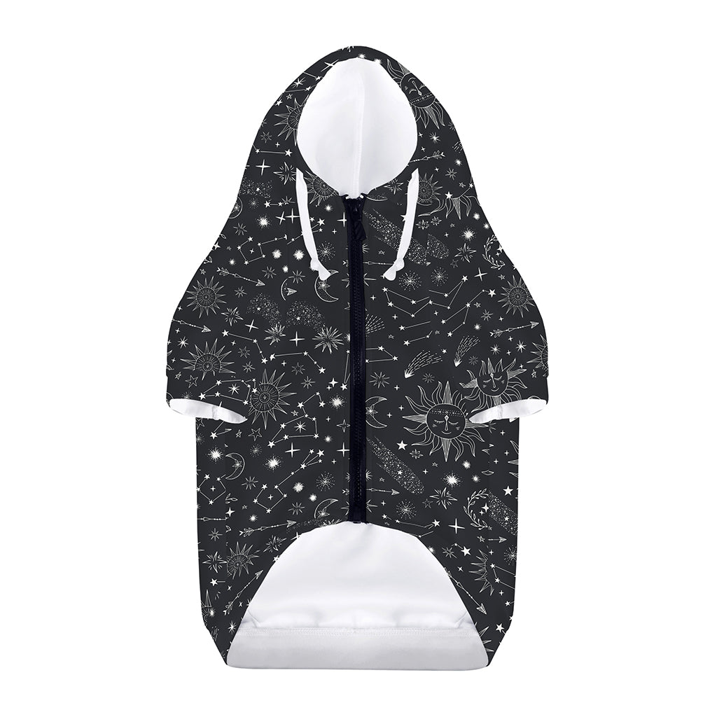 Bohemian Constellation Pattern Print Dog Zip Up Hoodie