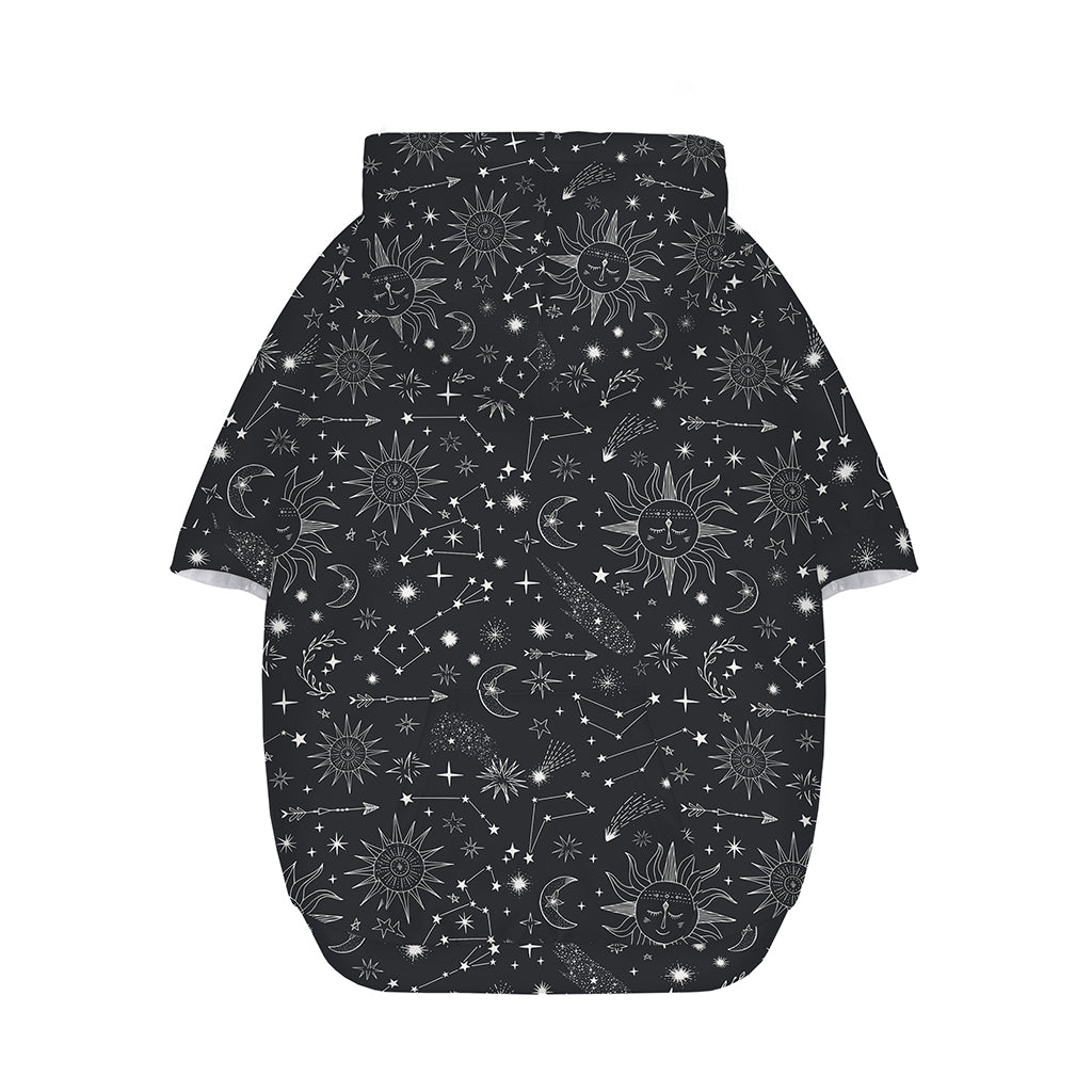Bohemian Constellation Pattern Print Dog Zip Up Hoodie