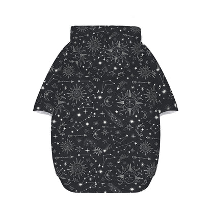 Bohemian Constellation Pattern Print Dog Zip Up Hoodie