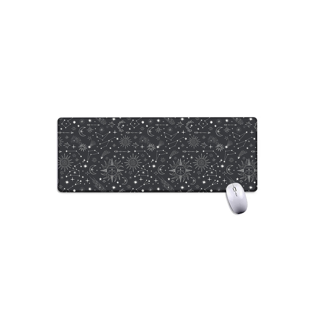 Bohemian Constellation Pattern Print Extended Mouse Pad