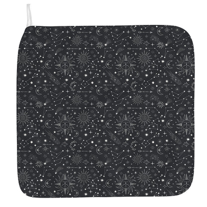 Bohemian Constellation Pattern Print Hand Towel