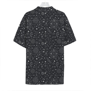 Bohemian Constellation Pattern Print Hawaiian Shirt