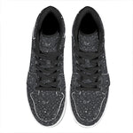 Bohemian Constellation Pattern Print High Top Leather Sneakers