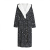 Bohemian Constellation Pattern Print Hooded Bathrobe