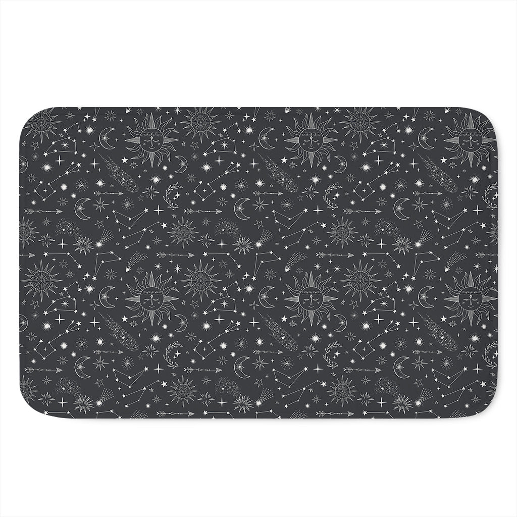 Bohemian Constellation Pattern Print Indoor Door Mat