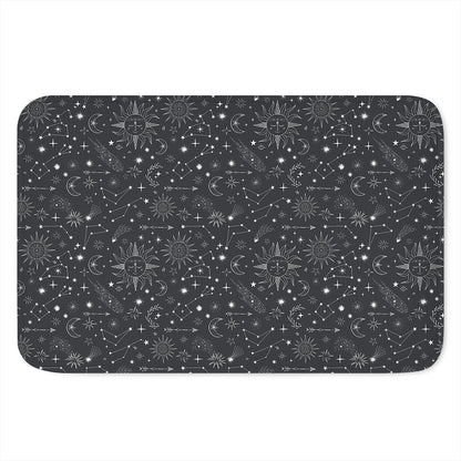 Bohemian Constellation Pattern Print Indoor Door Mat