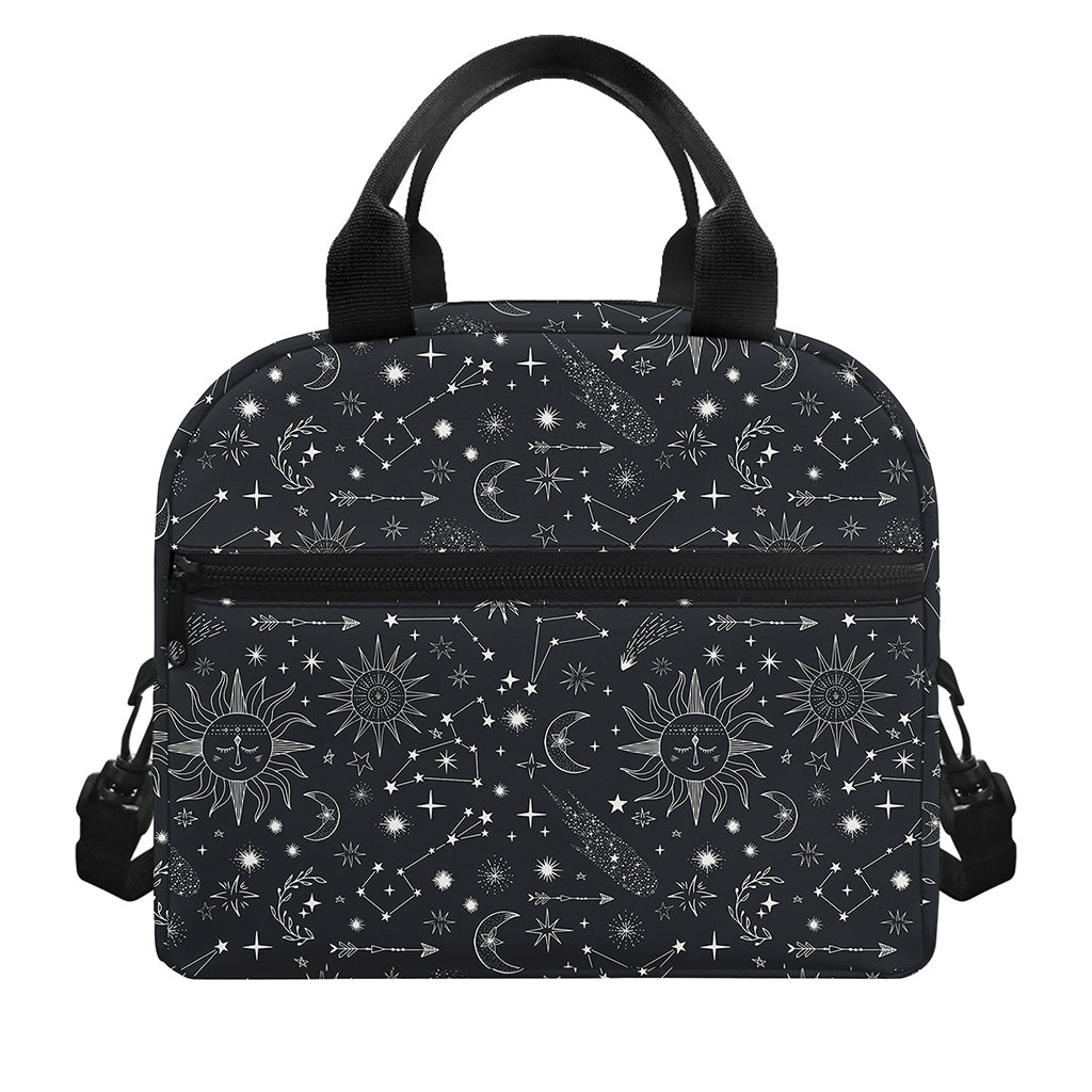 Bohemian Constellation Pattern Print Insulated Lunch Bag