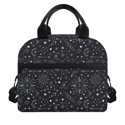 Bohemian Constellation Pattern Print Insulated Lunch Bag