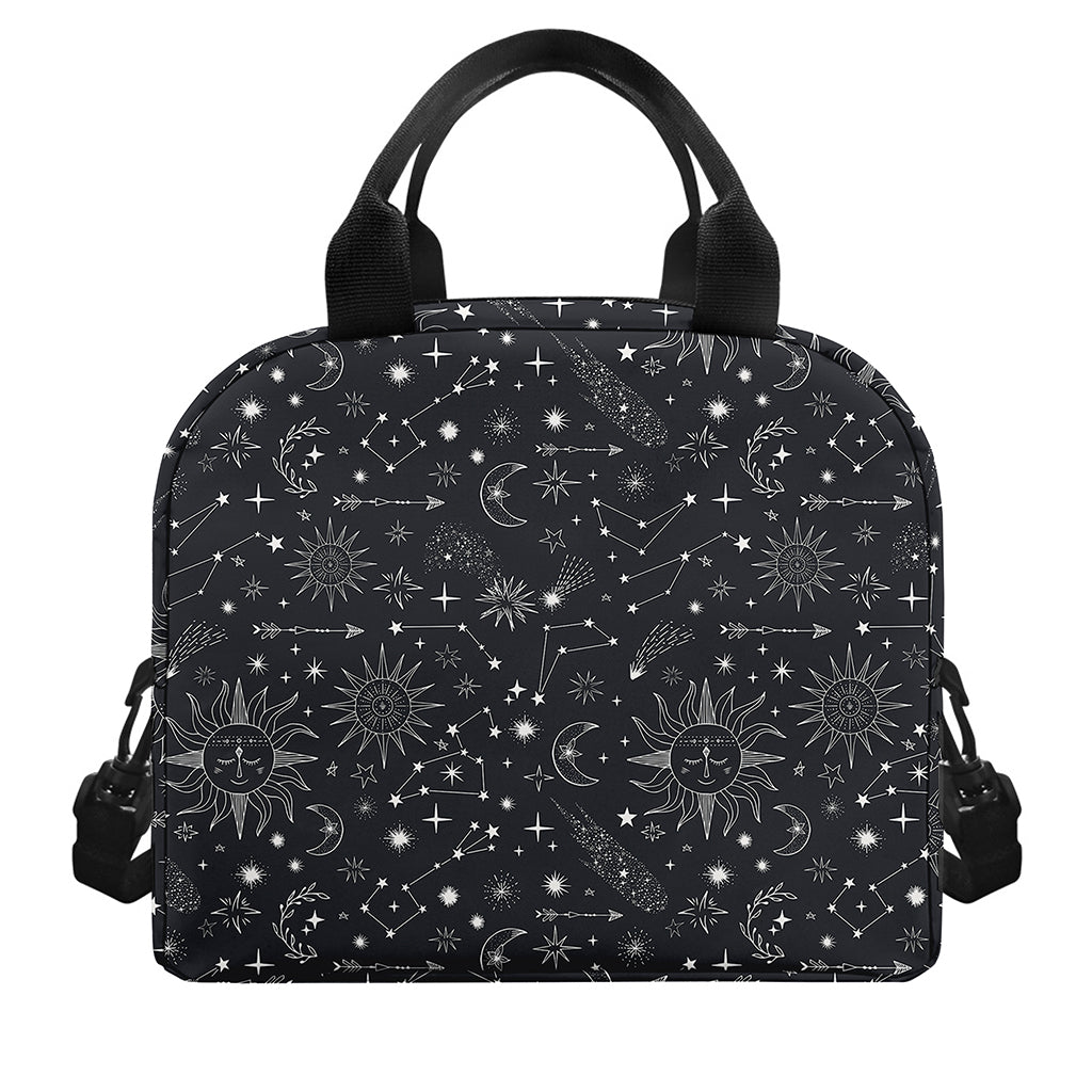 Bohemian Constellation Pattern Print Insulated Lunch Bag