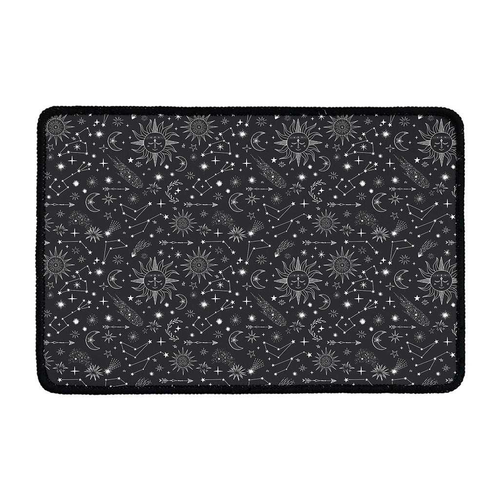 Bohemian Constellation Pattern Print Kitchen Mat