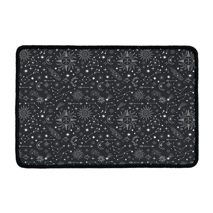 Bohemian Constellation Pattern Print Kitchen Mat