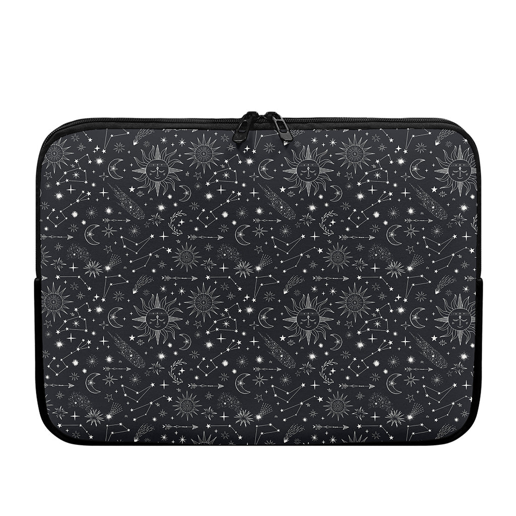 Bohemian Constellation Pattern Print Laptop Sleeve