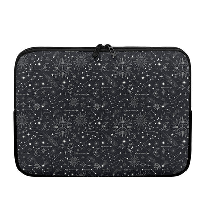 Bohemian Constellation Pattern Print Laptop Sleeve