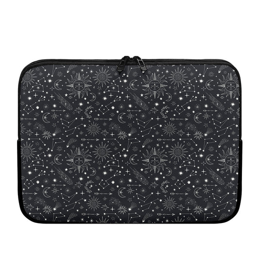 Bohemian Constellation Pattern Print Laptop Sleeve