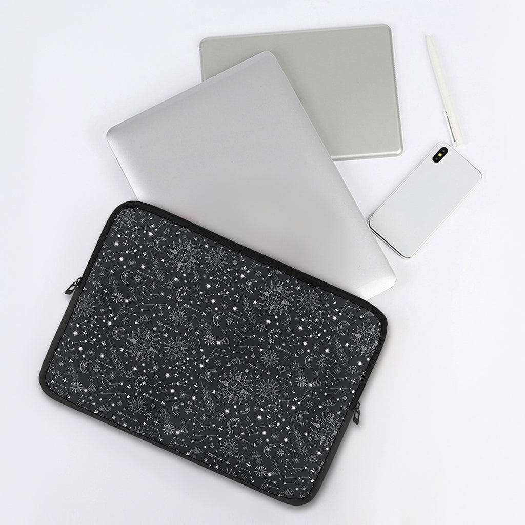 Bohemian Constellation Pattern Print Laptop Sleeve
