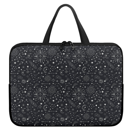 Bohemian Constellation Pattern Print Laptop Sleeve With Handle