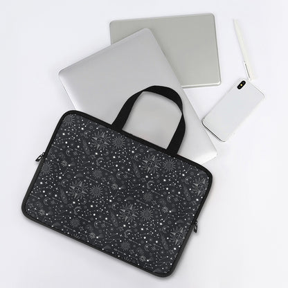 Bohemian Constellation Pattern Print Laptop Sleeve With Handle