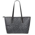 Bohemian Constellation Pattern Print Leather Tote Bag With Zipper