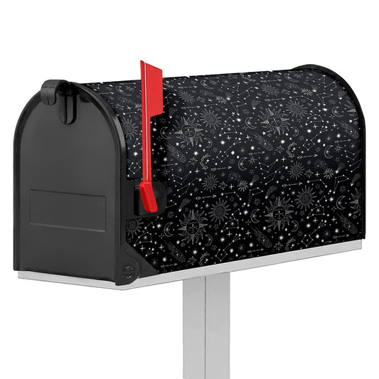 Bohemian Constellation Pattern Print Mailbox Cover