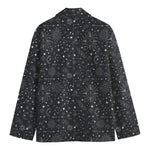 Bohemian Constellation Pattern Print Men's Cotton Blazer