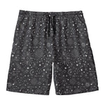 Bohemian Constellation Pattern Print Men's Swim Trunks