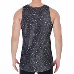 Bohemian Constellation Pattern Print Men's Velvet Tank Top