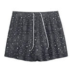 Bohemian Constellation Pattern Print Mesh Shorts