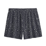 Bohemian Constellation Pattern Print Mesh Shorts