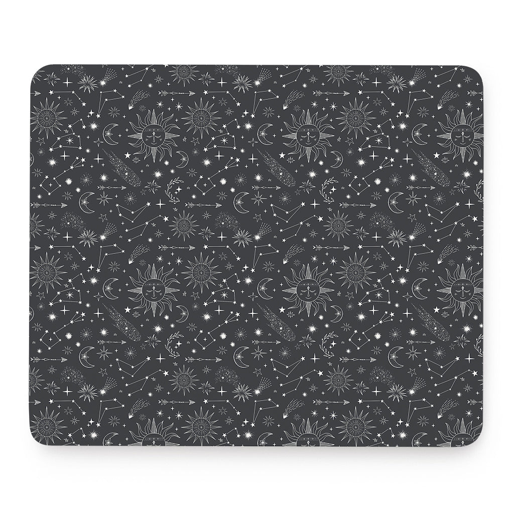 Bohemian Constellation Pattern Print Mouse Pad