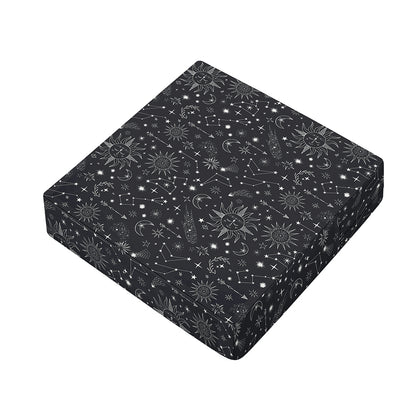 Bohemian Constellation Pattern Print Outdoor Seat Cushion Cover