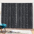 Bohemian Constellation Pattern Print Pencil Pleat Curtains