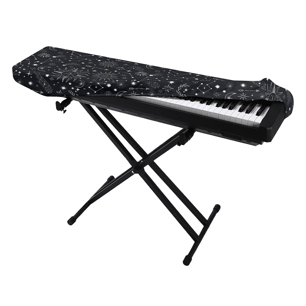 Bohemian Constellation Pattern Print Piano Keyboard Cover