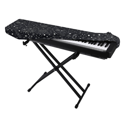 Bohemian Constellation Pattern Print Piano Keyboard Cover