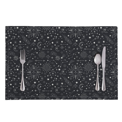 Bohemian Constellation Pattern Print Placemat